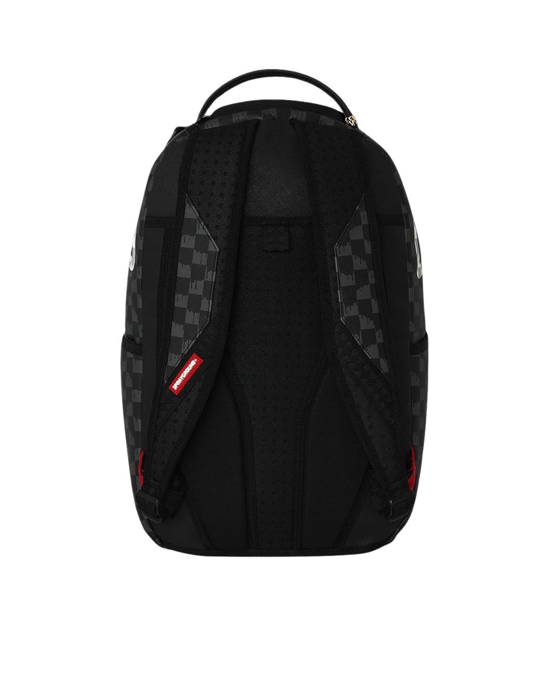 Black And White Drip Check Shark Sprayground Backpack