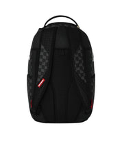 Black And White Drip Check Shark Sprayground Backpack