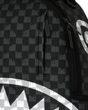 Black And White Drip Check Shark Sprayground Backpack