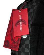 Zaino Black And White Drip Check Shark Sprayground