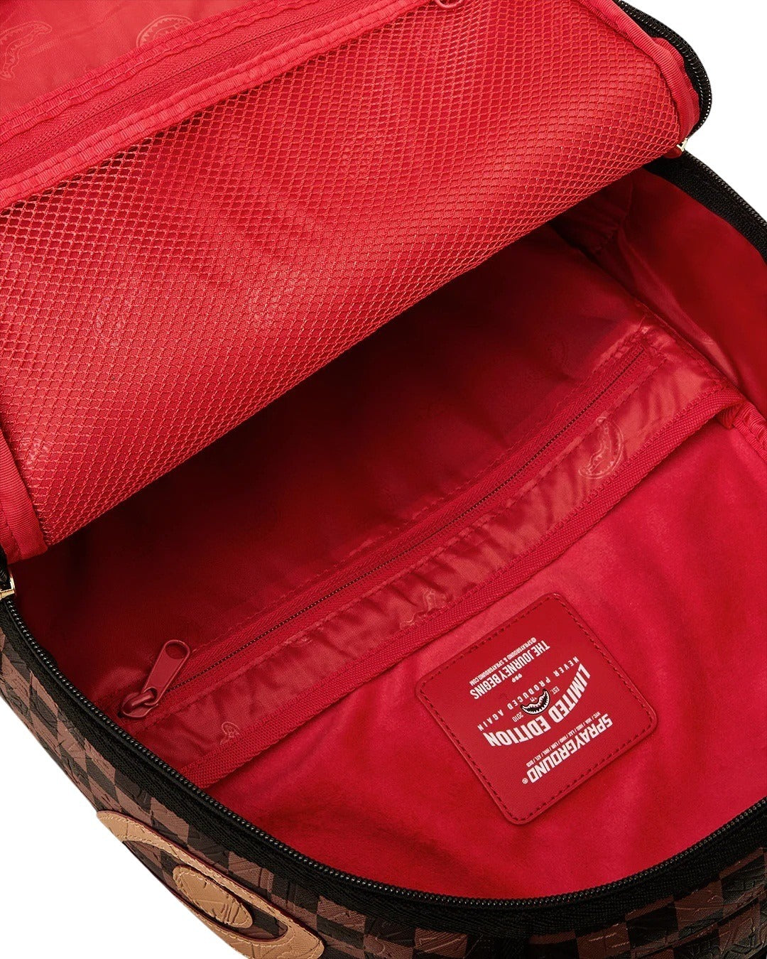 Zaino Embossed Check Brown Sprayground