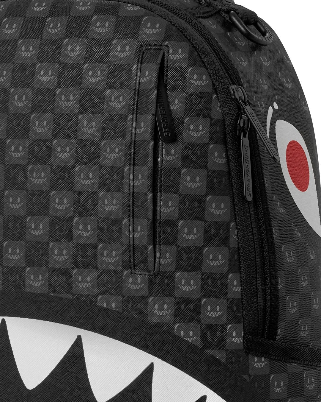 Sharks In Paris WTF Bubbly Black Check Sprayground Backpack