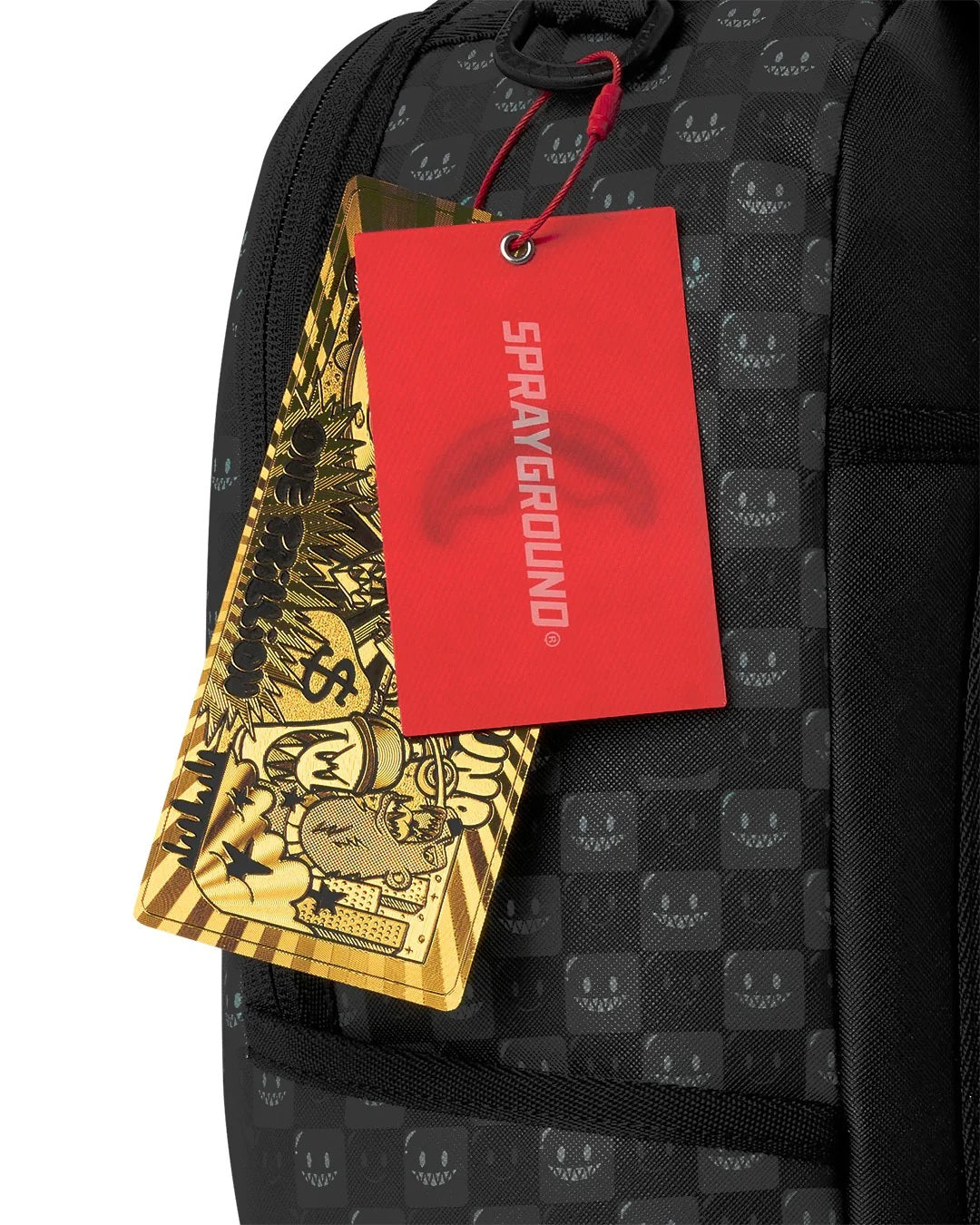 Sharks In Paris WTF Bubbly Black Check Sprayground Backpack