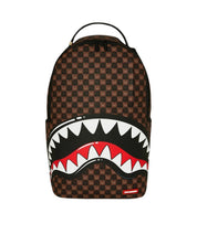 Sharks In Paris WTF Bubble Brown Check Sprayground Backpack