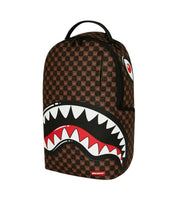 Sharks In Paris WTF Bubble Brown Check Sprayground Backpack