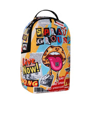 Sprayground Lips Magazine Collage Backpack