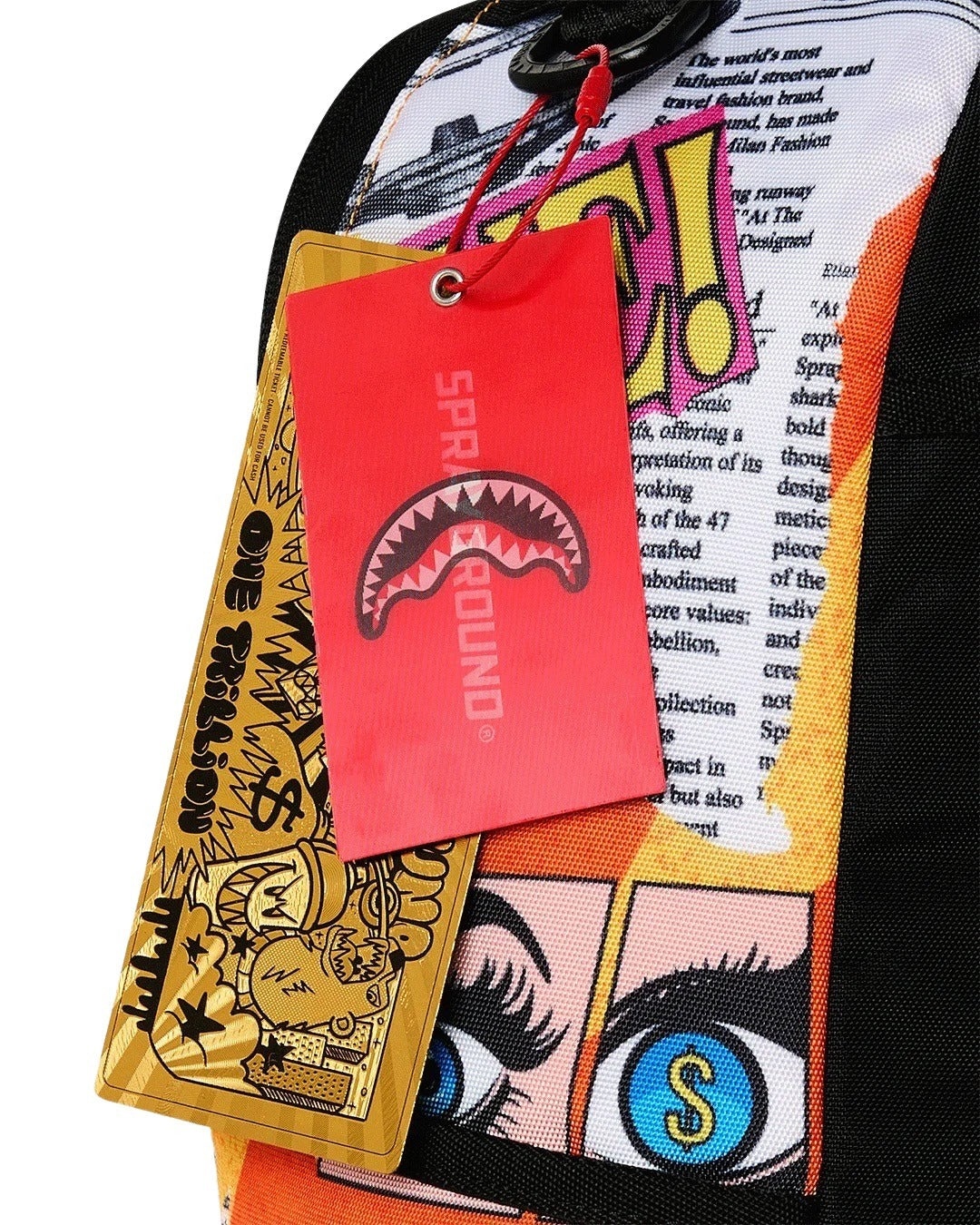 Sprayground Lips Magazine Collage Backpack