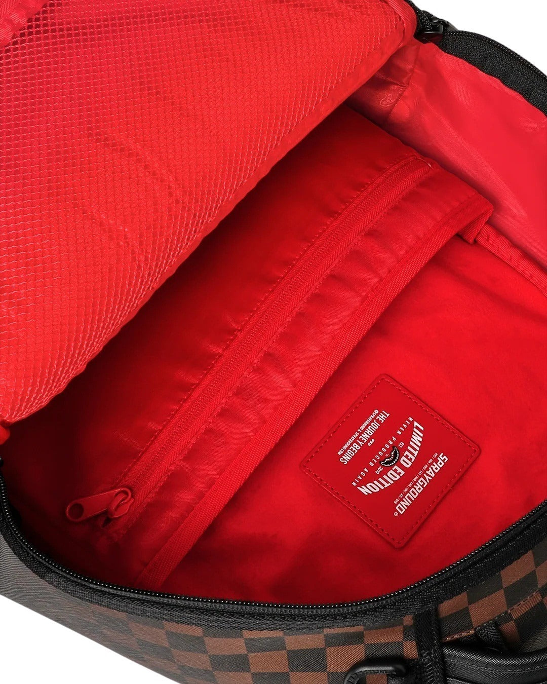 Zaino Brown Check Ghost Drip Sprayground