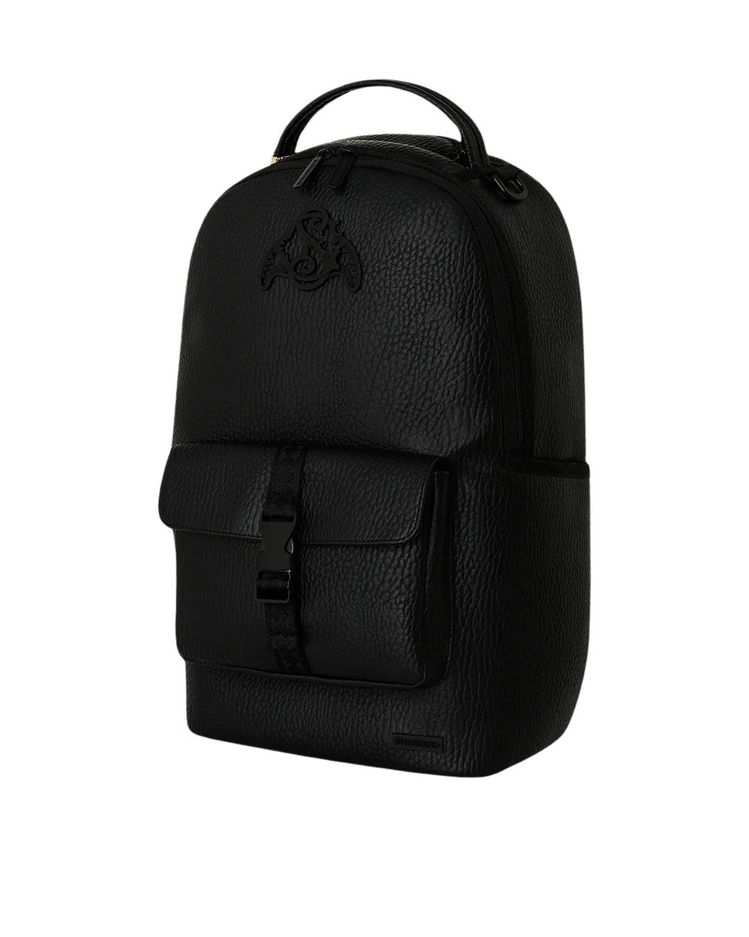 Sleek Black Emblem Sprayground Backpack