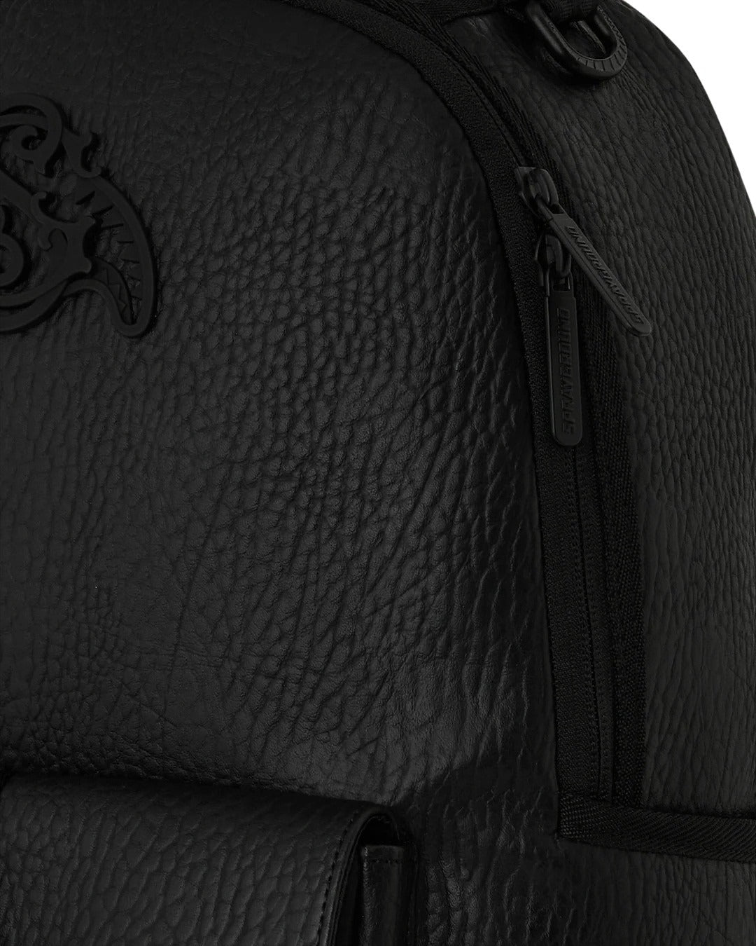 Sleek Black Emblem Sprayground Backpack