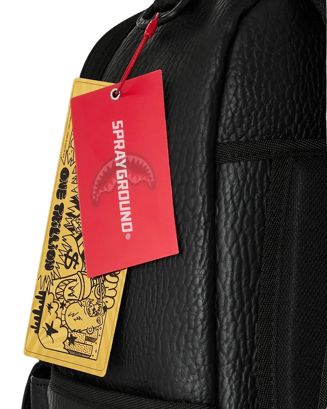 Sleek Black Emblem Sprayground Backpack