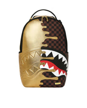 Sharks In Paris Gold Drip Sprayground Backpack
