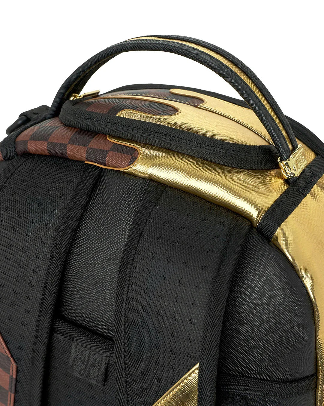 Sharks In Paris Gold Drip Sprayground Backpack
