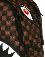 Zaino Sharks In Paris WTF Bubble Brown Check Sprayground