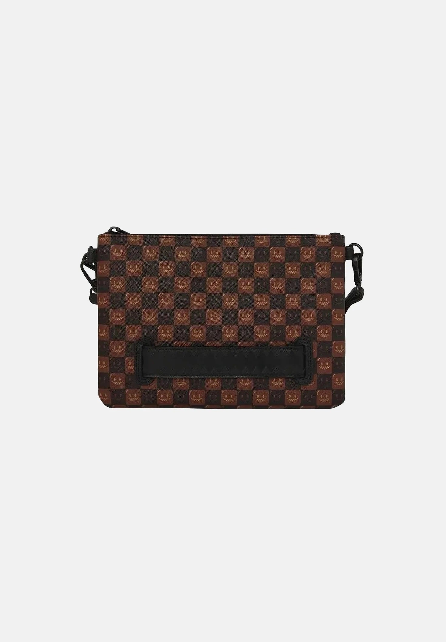 Pochette a tracolla Sharks In Paris WTF Bubble Brown Check Sprayground