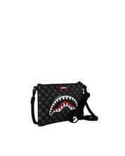 Pochette a tracolla Sharks In Paris WTF Bubbly Black Check Sprayground