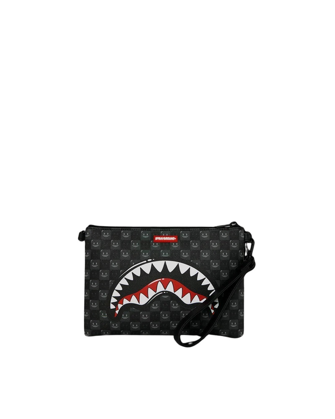 Pochette a tracolla Sharks In Paris WTF Bubbly Black Check Sprayground