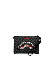 Pochette a tracolla Sharks In Paris WTF Bubbly Black Check Sprayground
