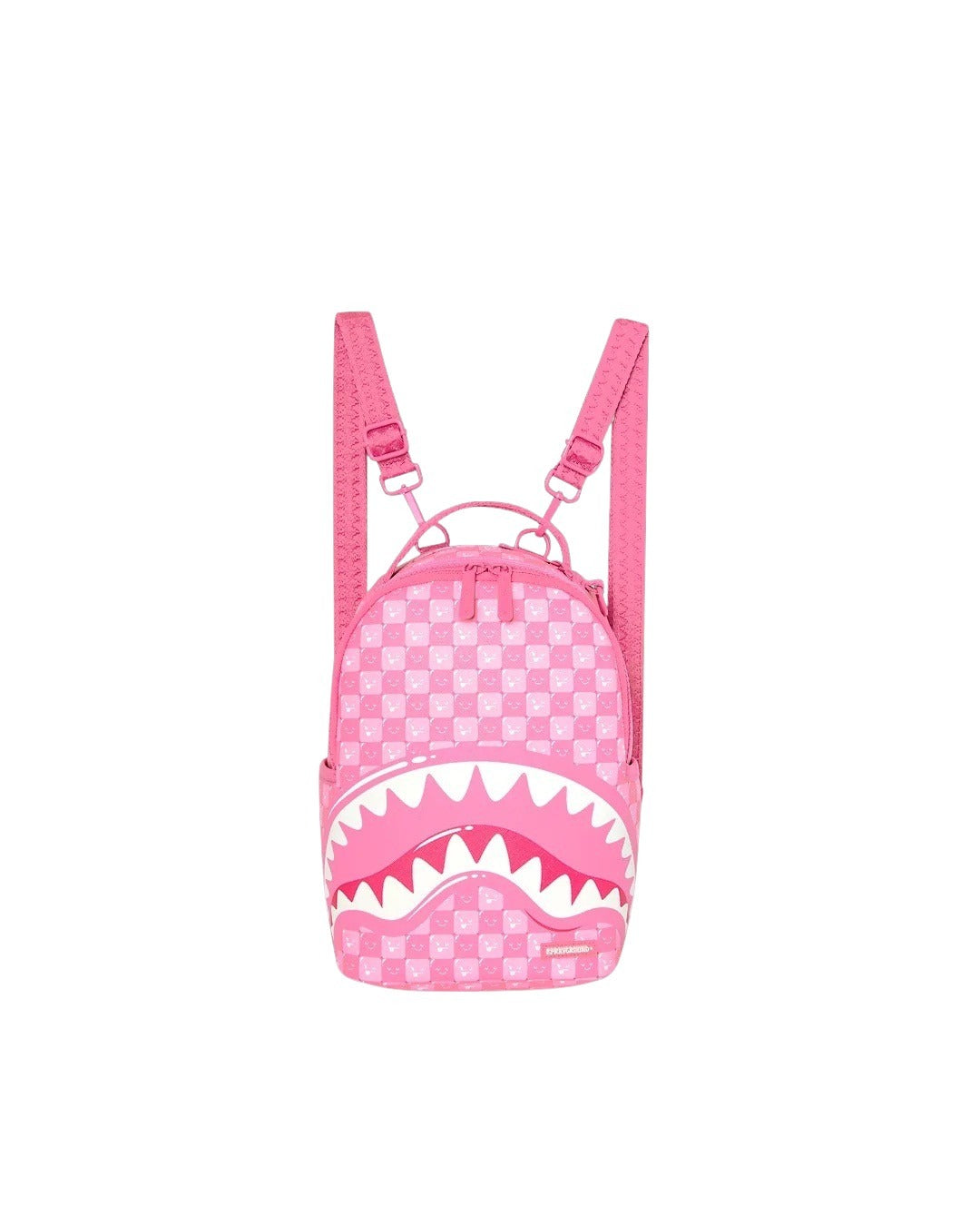Mini Pink Backpack New Check Faces Sprayground