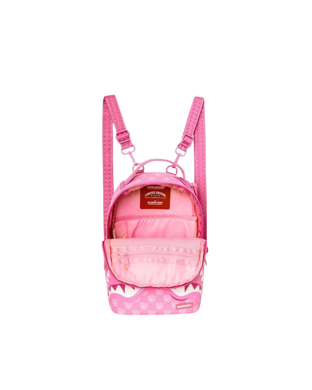 Mini Pink Backpack New Check Faces Sprayground