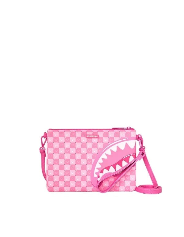 Umhängetasche Pink New Check Faces Sprayground