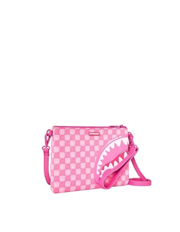 Umhängetasche Pink New Check Faces Sprayground