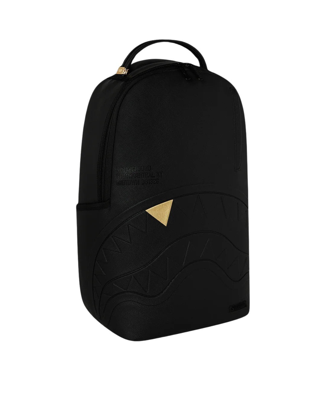 Backpack Blacked Out Embossed Gold Tooth Sprayground