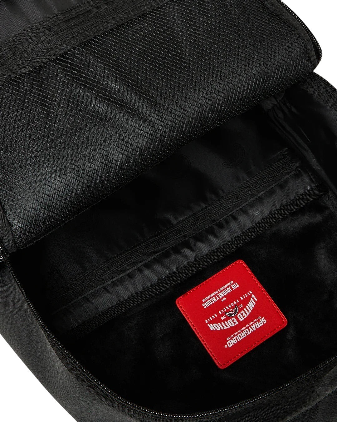 Backpack Blacked Out Embossed Gold Tooth Sprayground