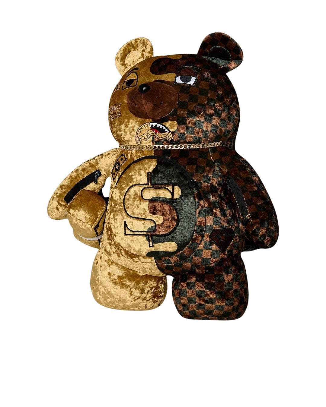 Zaino Sharks In Paris Gold Drip Moneybear Sprayground