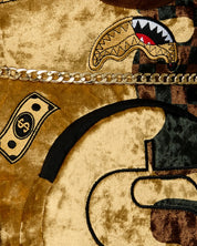 Zaino Sharks In Paris Gold Drip Moneybear Sprayground