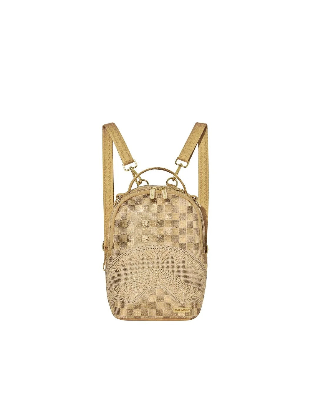 Sprayground Trinity 2-Tone Gold Mini Backpack
