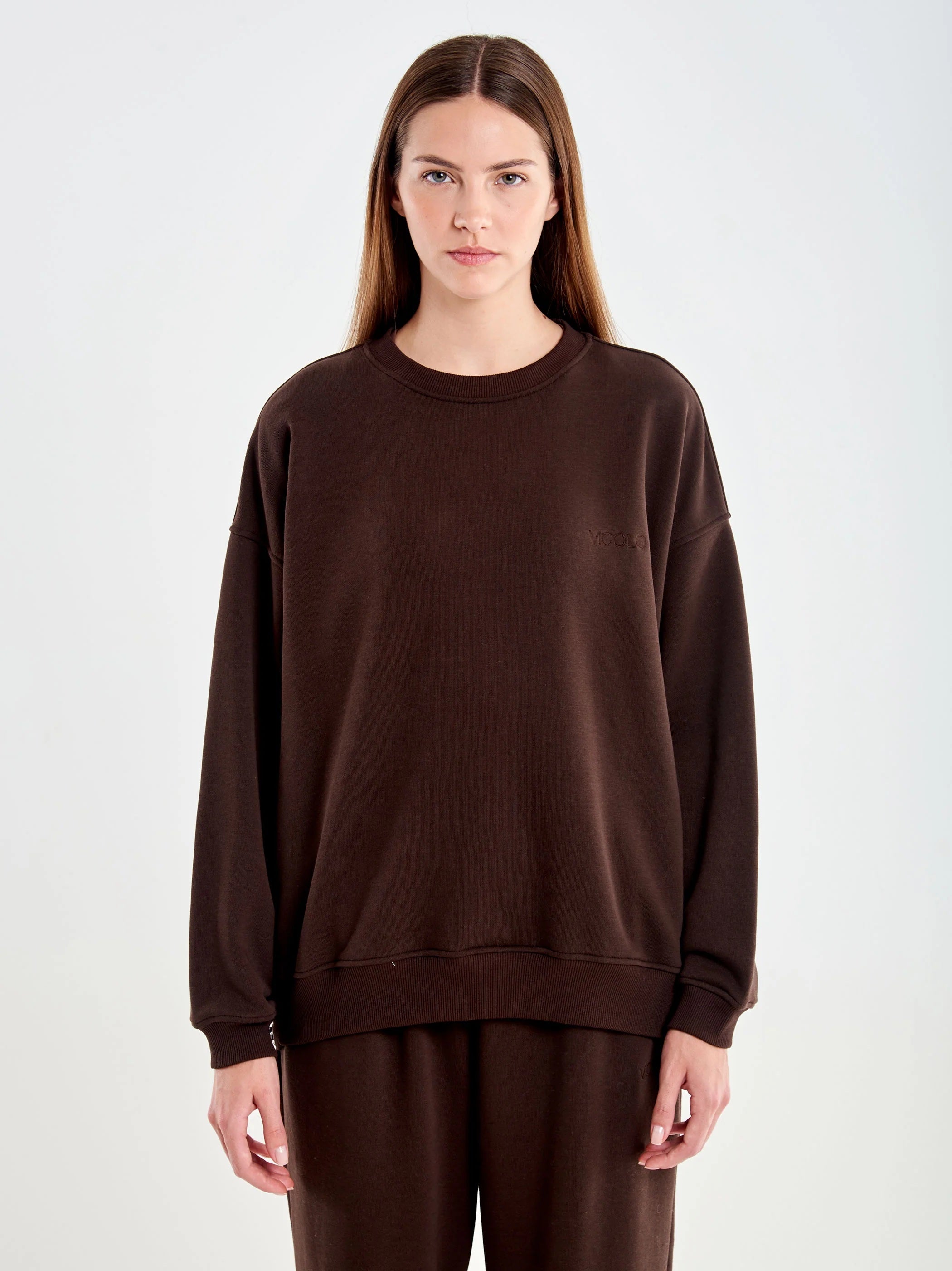 Vicolo sweatshirt with zip slits