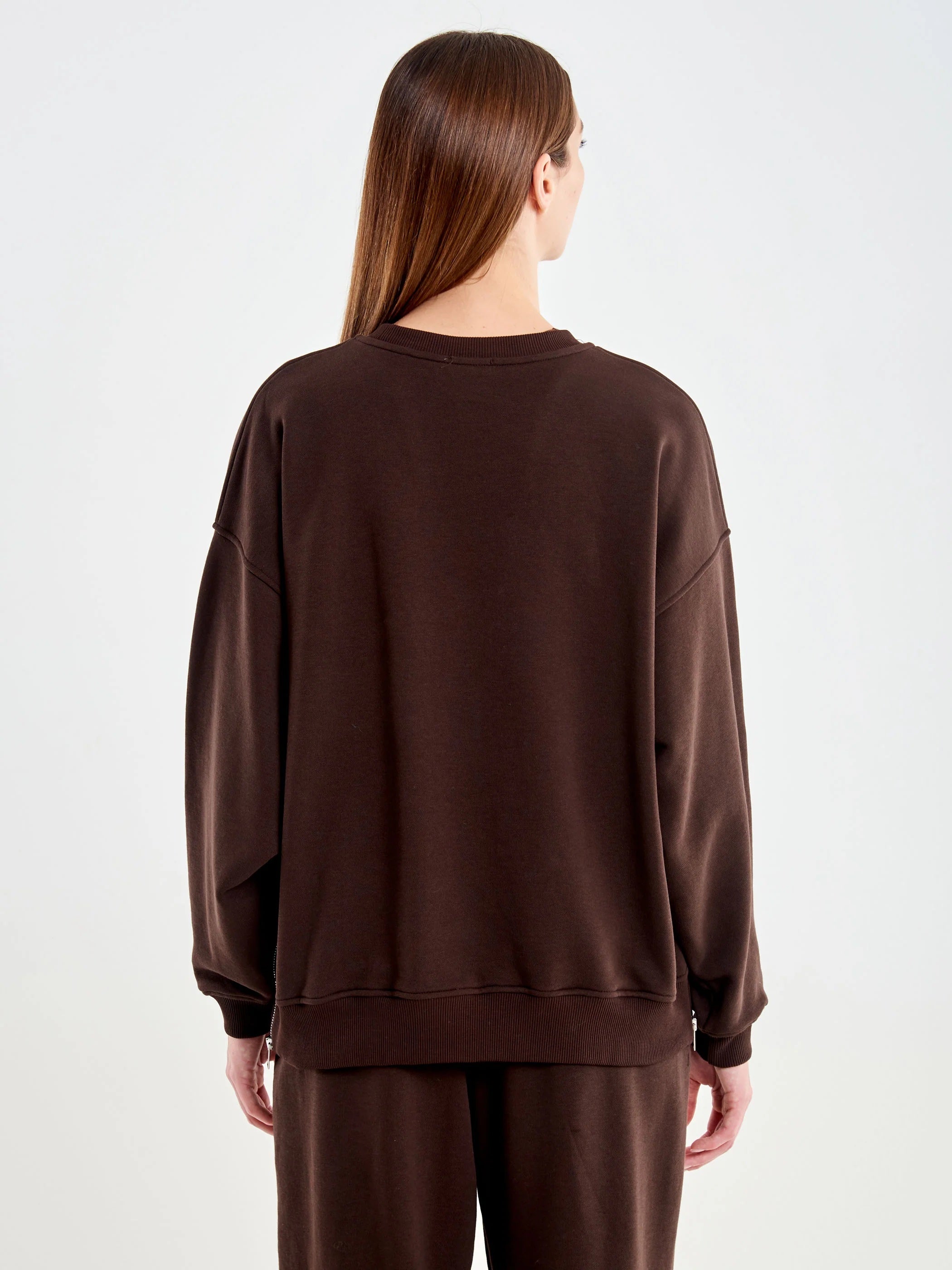 Vicolo sweatshirt with zip slits