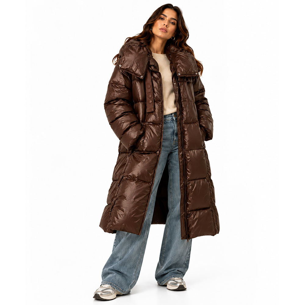 Piumino lungo maxi collo Vicolo