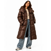 Piumino lungo maxi collo Vicolo