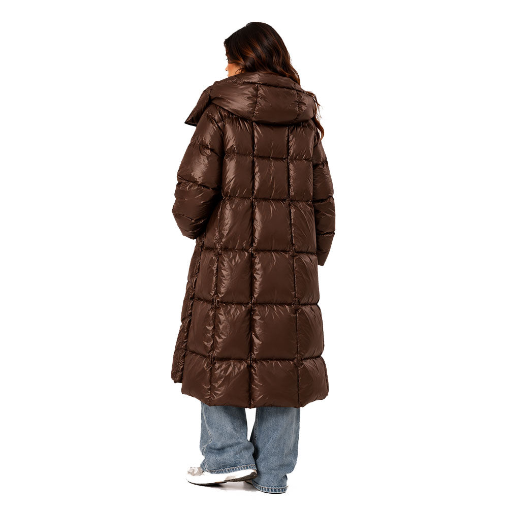 Piumino lungo maxi collo Vicolo