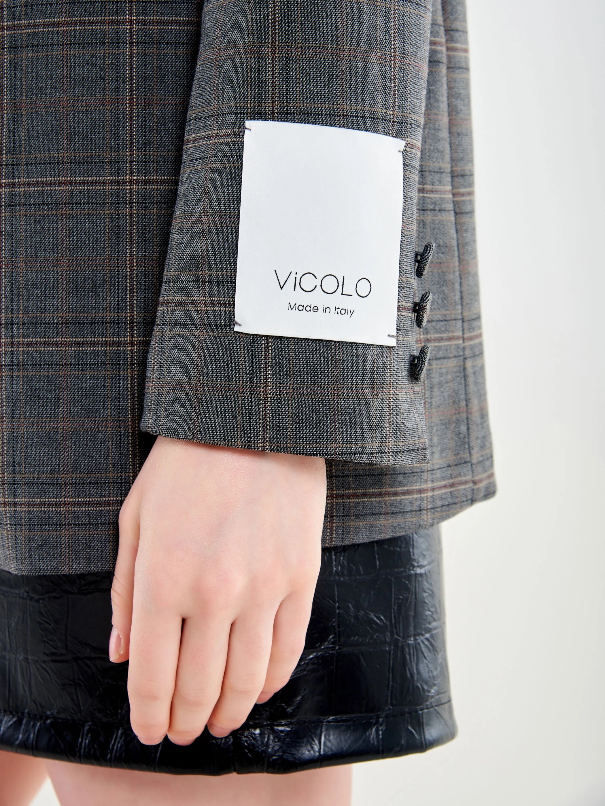 Vicolo Karo-Doppelreiher-Jacke