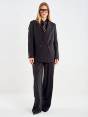 Gestreifter Doppelreiher-Blazer Vicolo