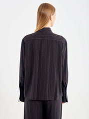 Camicia in tessuto gessato Vicolo