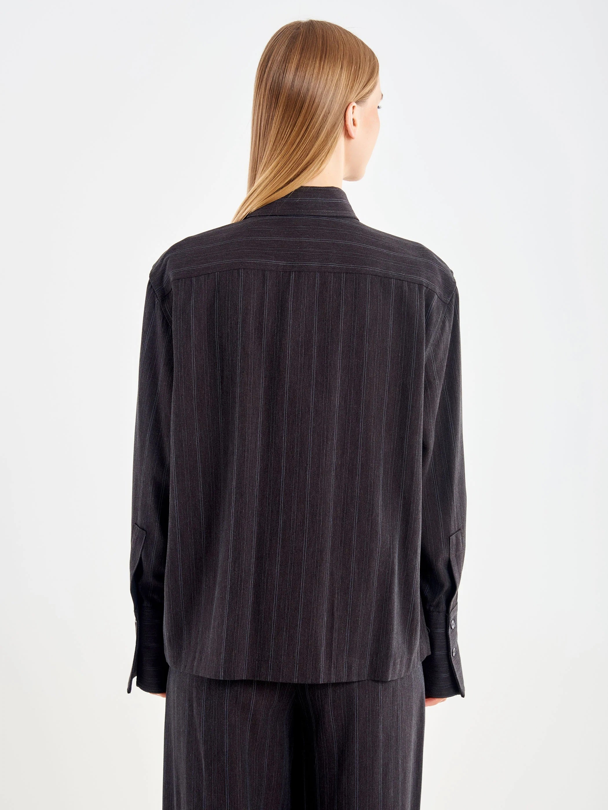 Camicia in tessuto gessato Vicolo