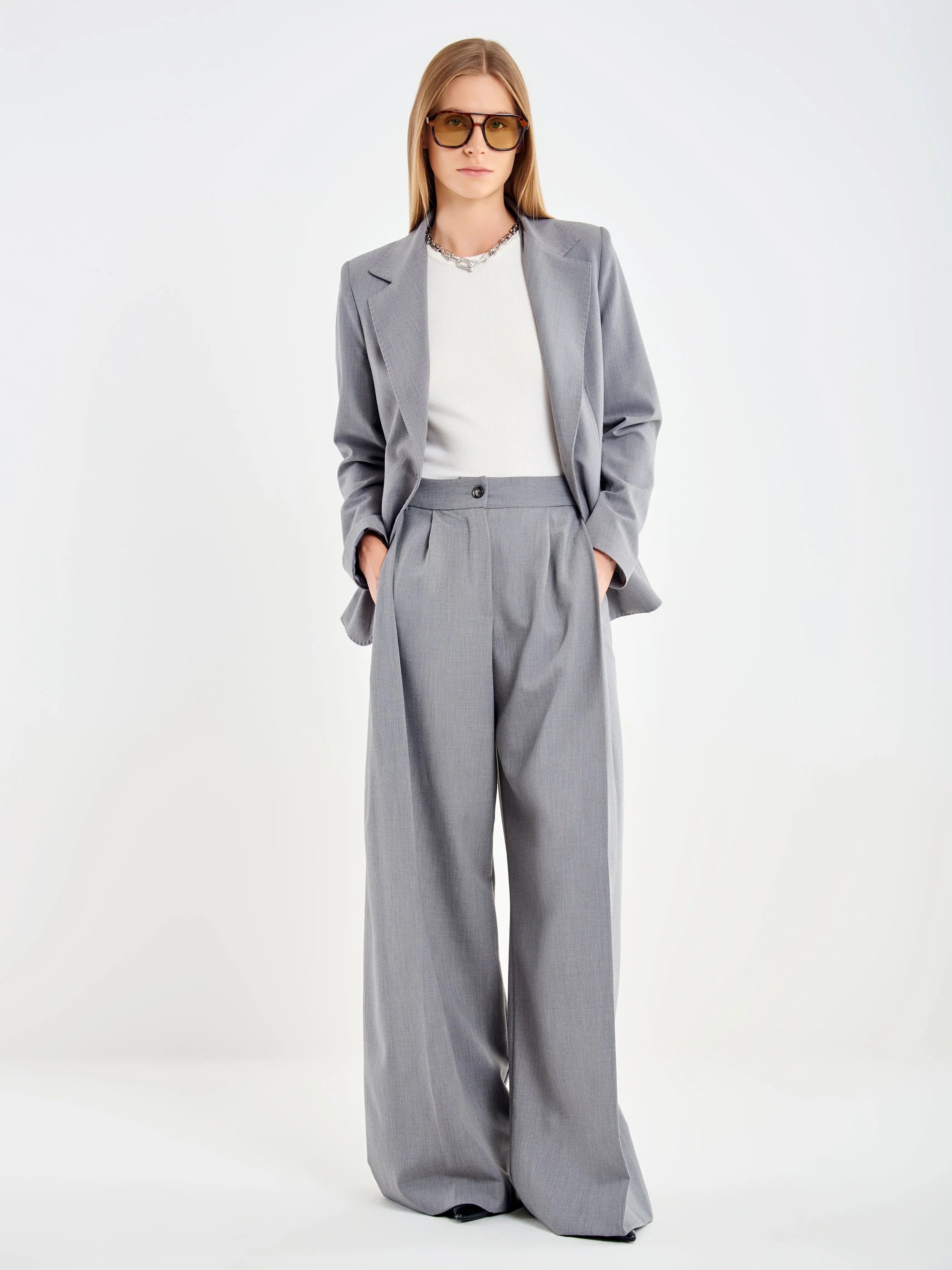Pantalone Palazzo Ampio Vicolo