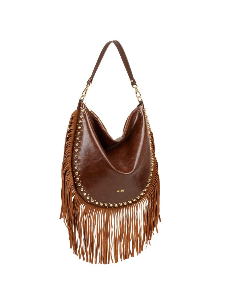 Borsa a spalla Rock in pelle M*Brc