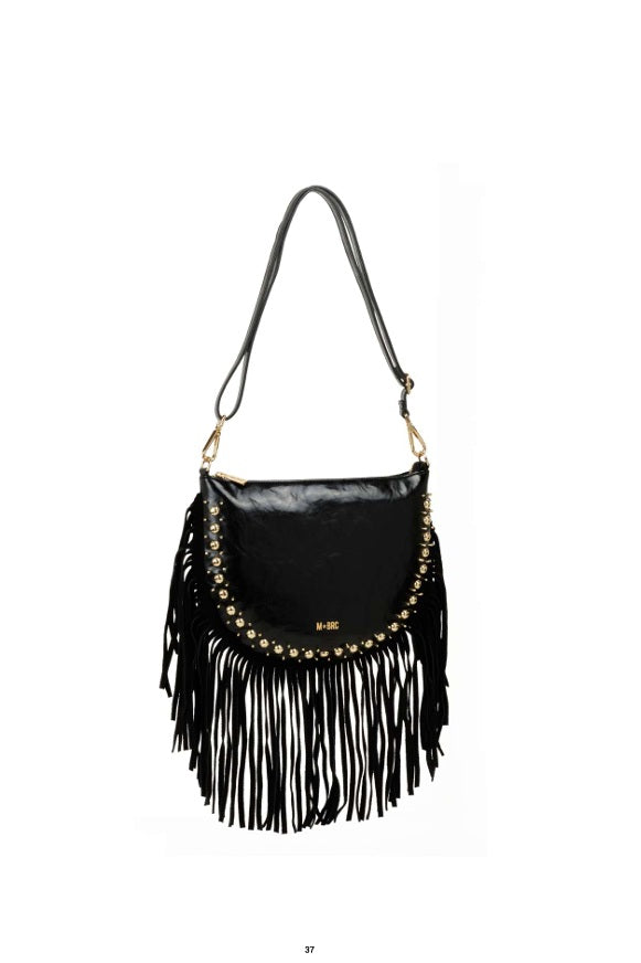 Borsa a tracolla Rock in pelle M*Brc