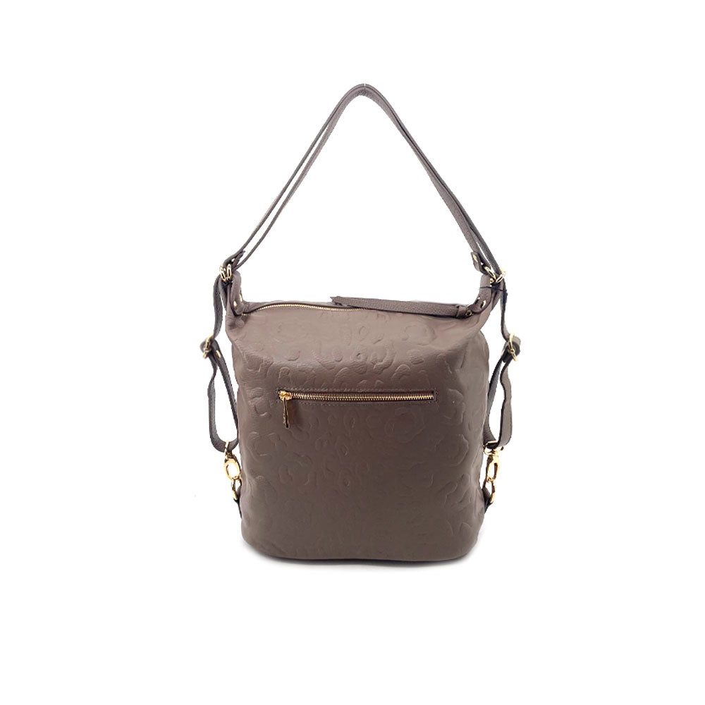 Borsa/Zaino Print in pelle M*Brc