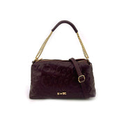 M*Brc Print Leather Shoulder Bag