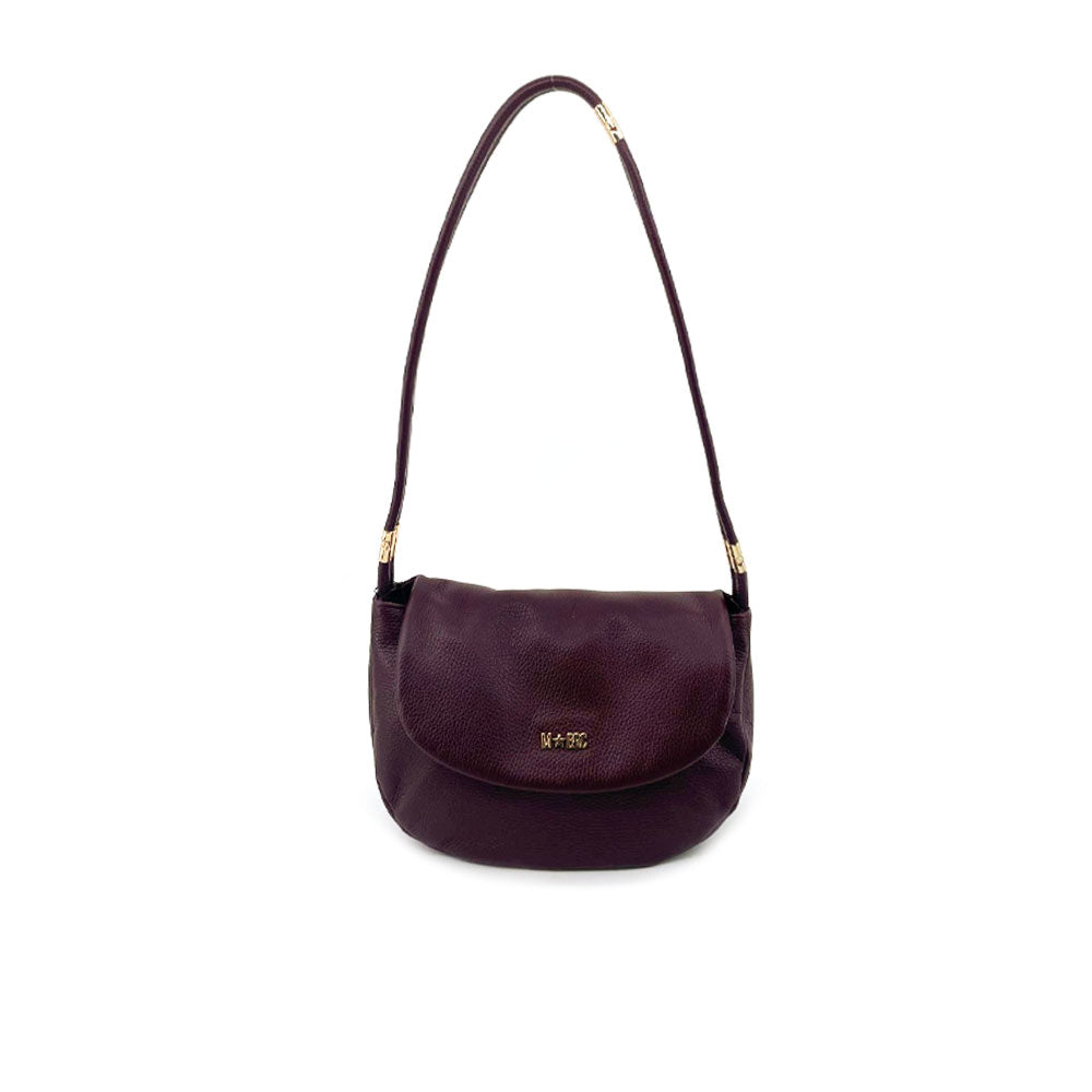 M*Brc Leather Tubular Shoulder Bag
