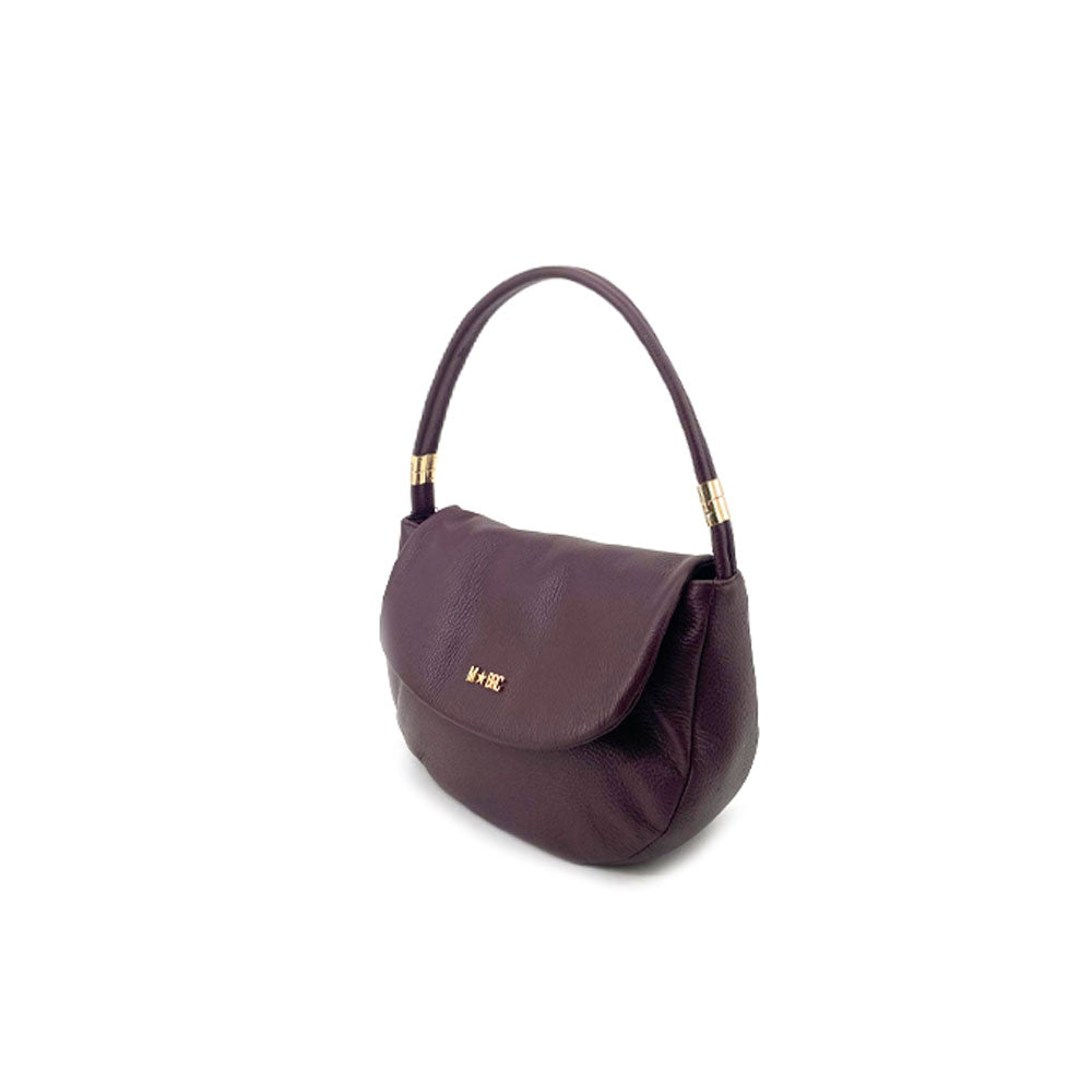 M*Brc Leather Tubular Shoulder Bag