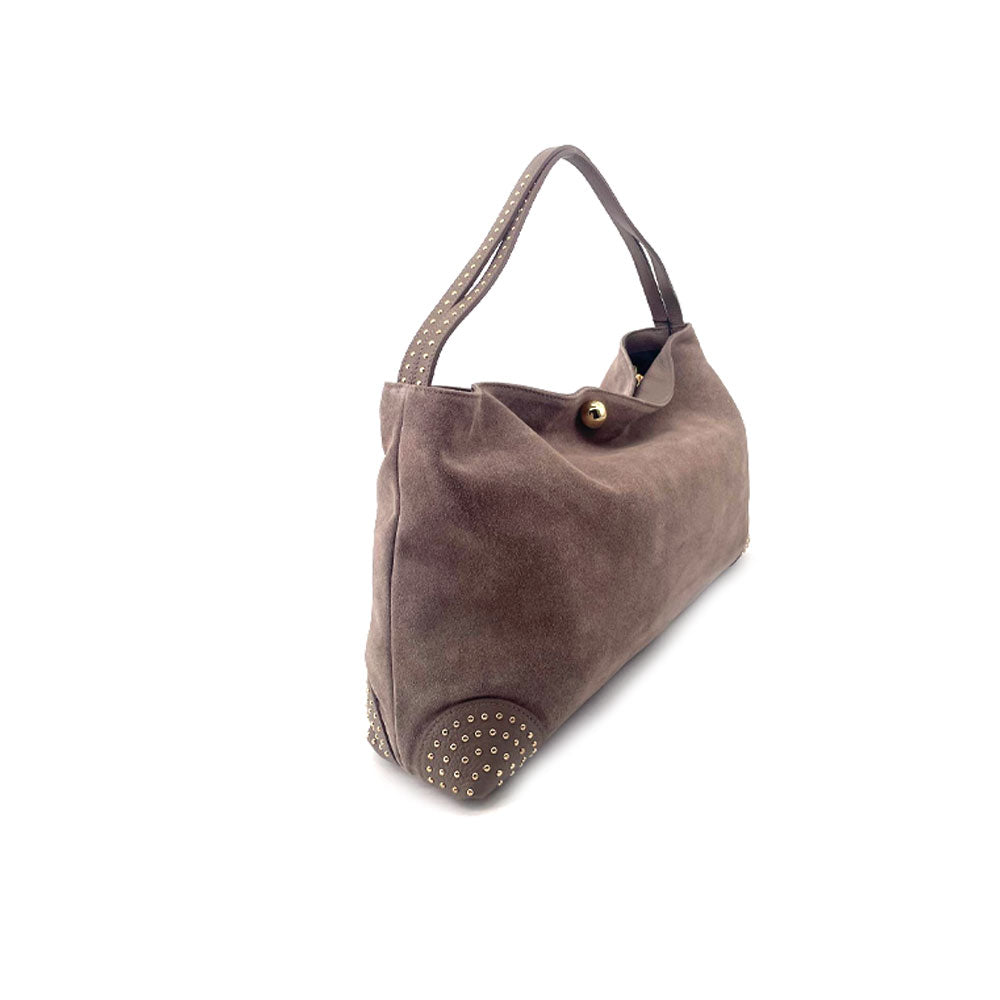 Borsa a spalla Chiodi in pelle M*Brc