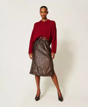 Gonna longuette in paillettes Twinset