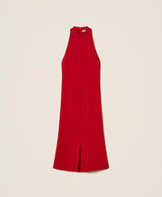 Abito lungo halter in crêpe Twinset
